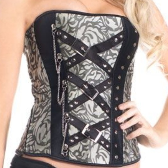 Buckle and Chain Corset - Picture 1 of 5